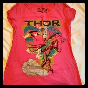 Bubblegum Pink Thor T Shirt Large